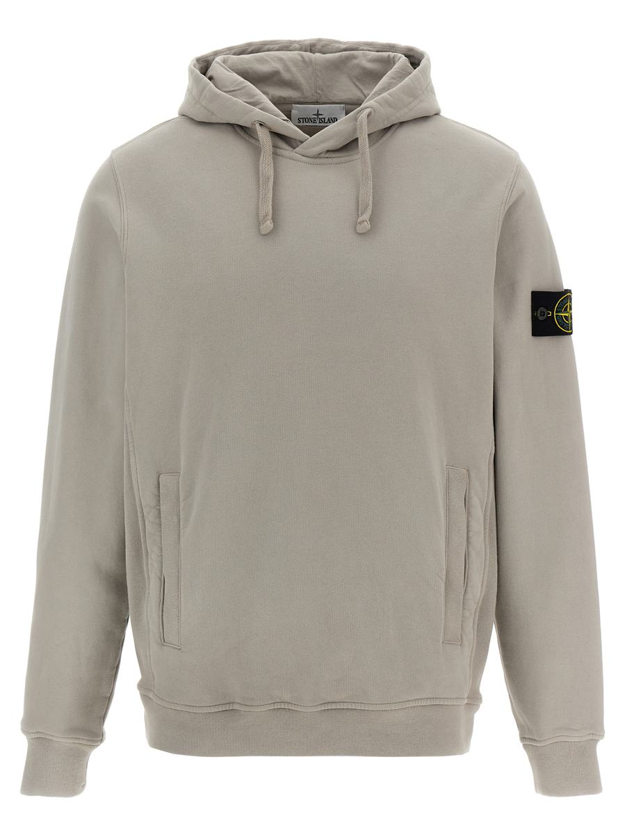 Stone Island Kapuzenpullover mit Logo-Aufnäher