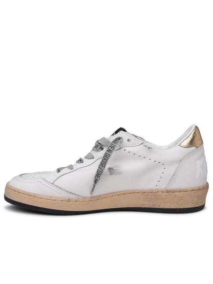 Golden Goose Superstar Sneakers aus weißem Leder
