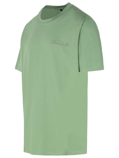 Balmain Grünes Baumwoll-T-Shirt