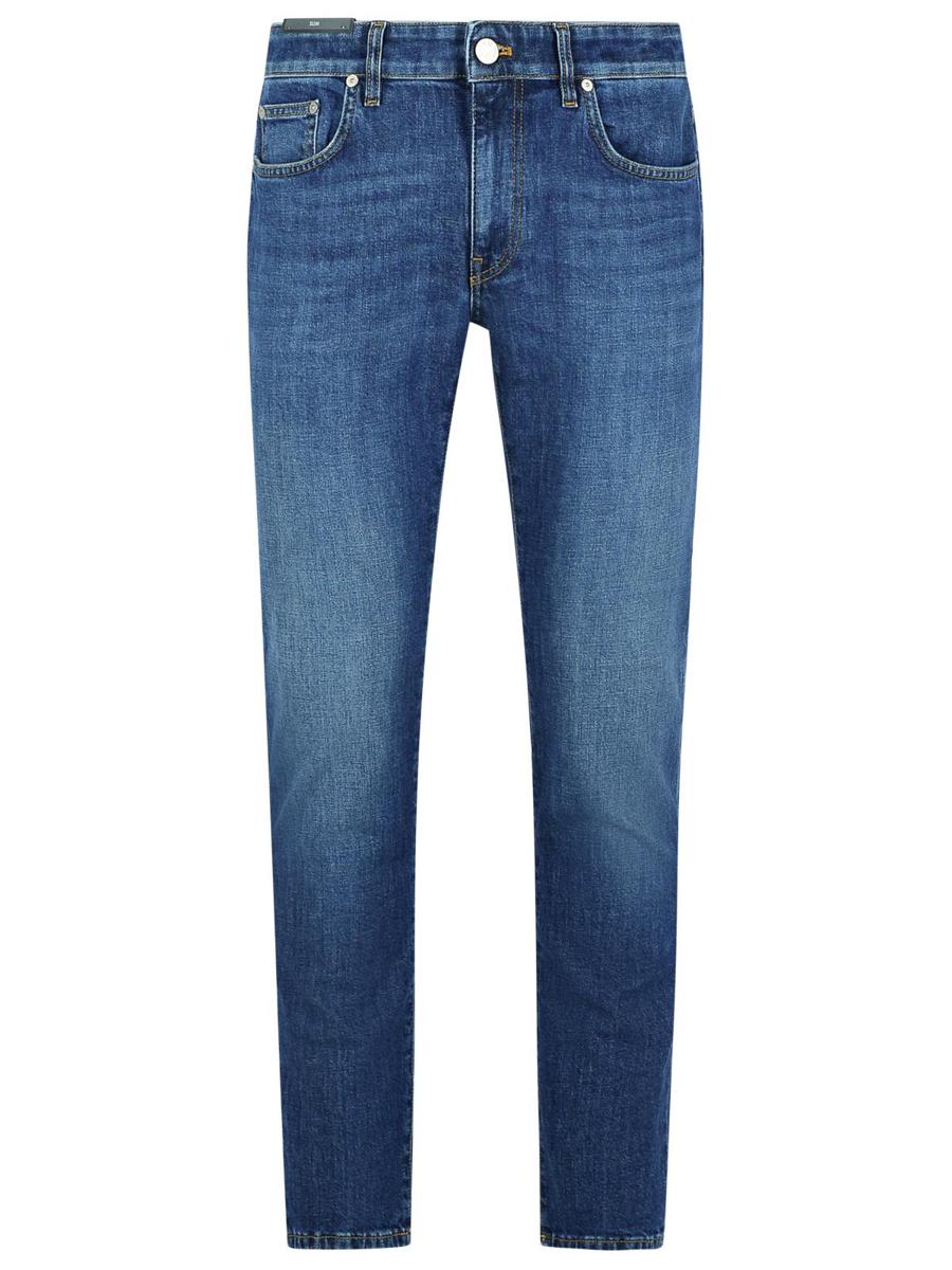 Pt05 Slim Jeans aus hellblauer Baumwolle