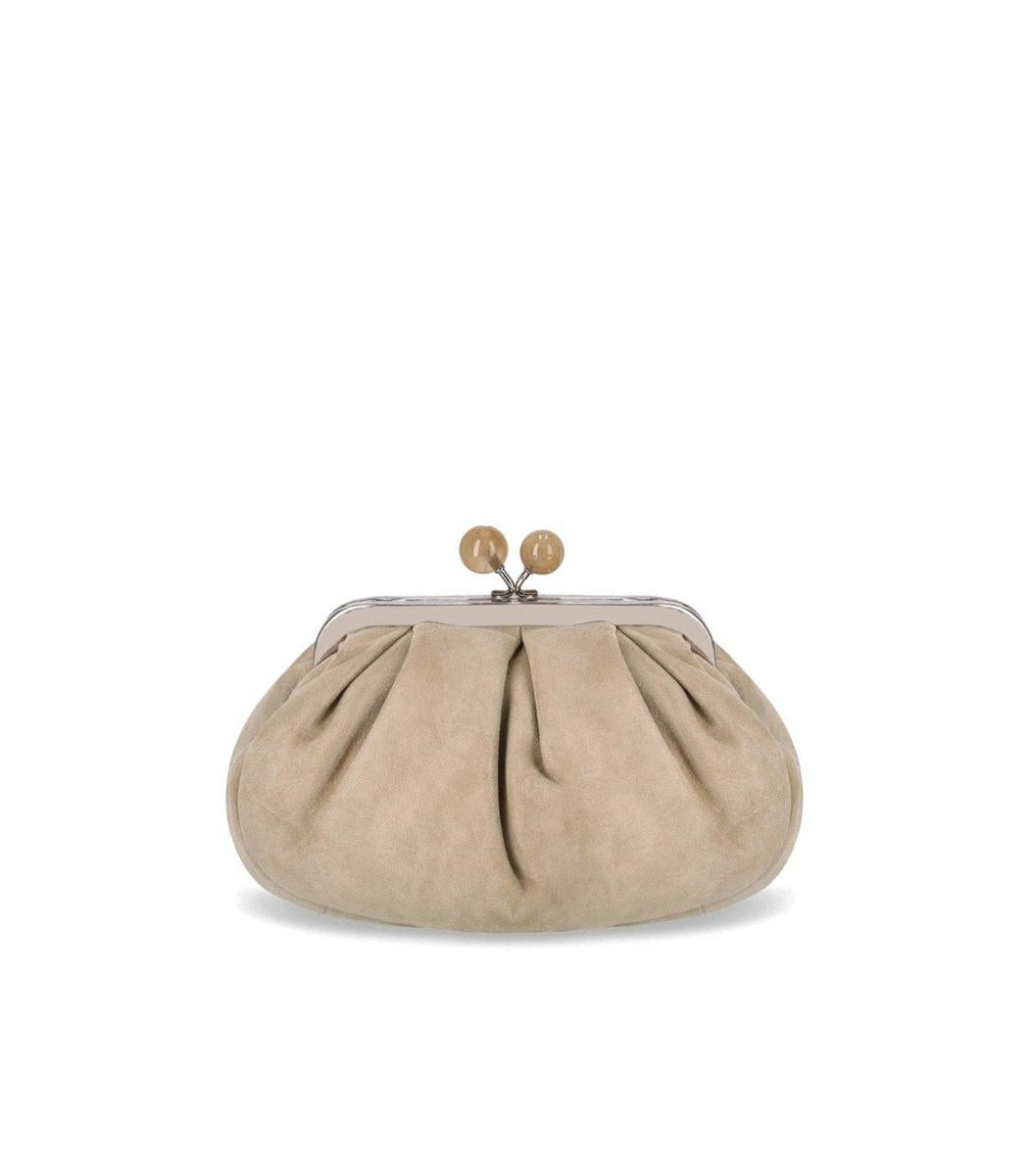 Weekend Max Mara Pasticcino Valois Kleine beige Clutch