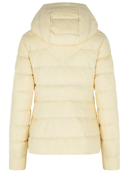 Canada Goose „Clair“ Cremefarbene Polyamidjacke