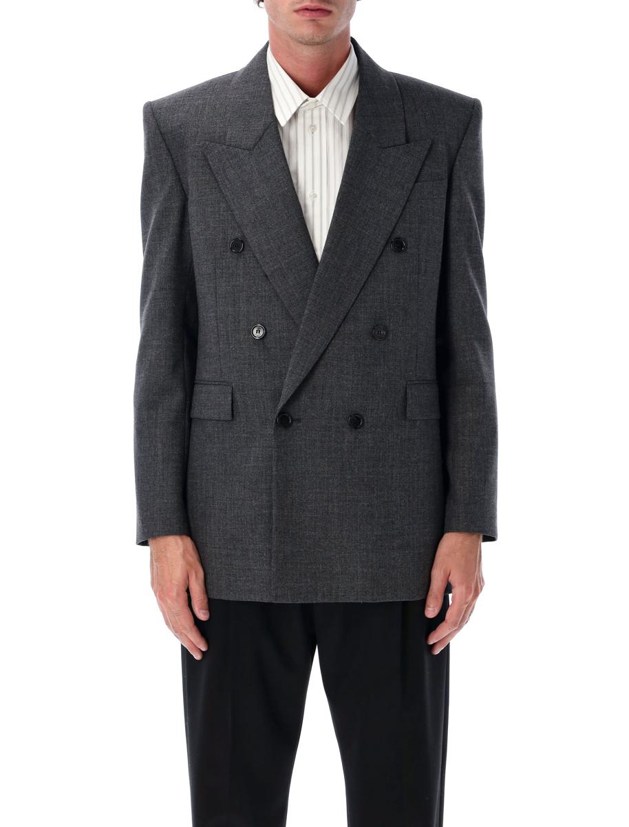 Saint Laurent Zweireihige Wolljacke