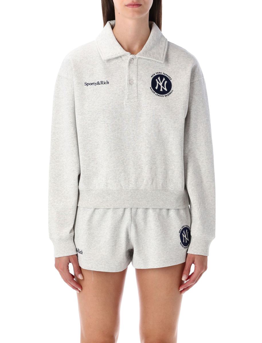 Sporty &amp; Rich – Kurzes Poloshirt aus Baumwolle „Major League“