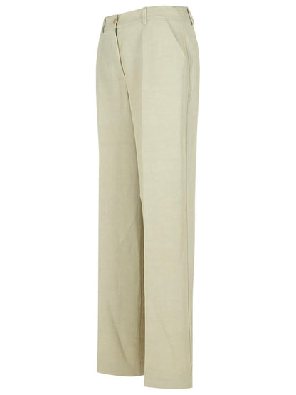 PAROSH Beige Hose aus Viskosemischung