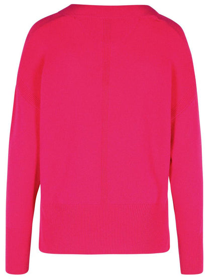 Fuchsiafarbener Kaschmirpullover von Purotatto