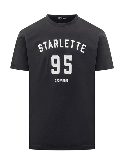 DSQUARED2 – Schwarzes Starlette 95-T-Shirt mit Dsquared2-Logo