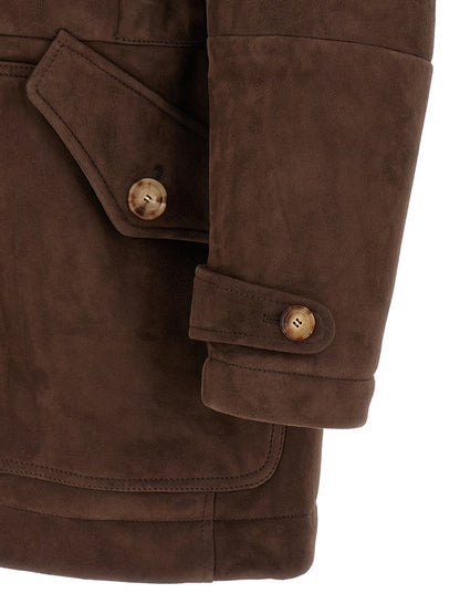 Brunello Cucinelli Parka-Modell Schaffelljacke
