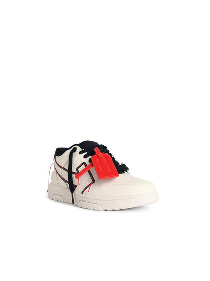 Off-White – Weiße Sneakers mit „Ooo“-Print und -Stickerei