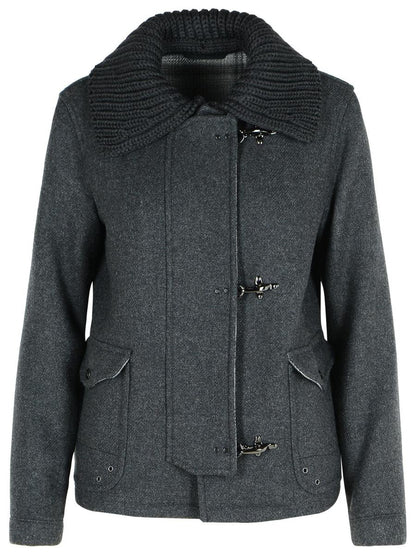 Fay Graphite Wolljacke