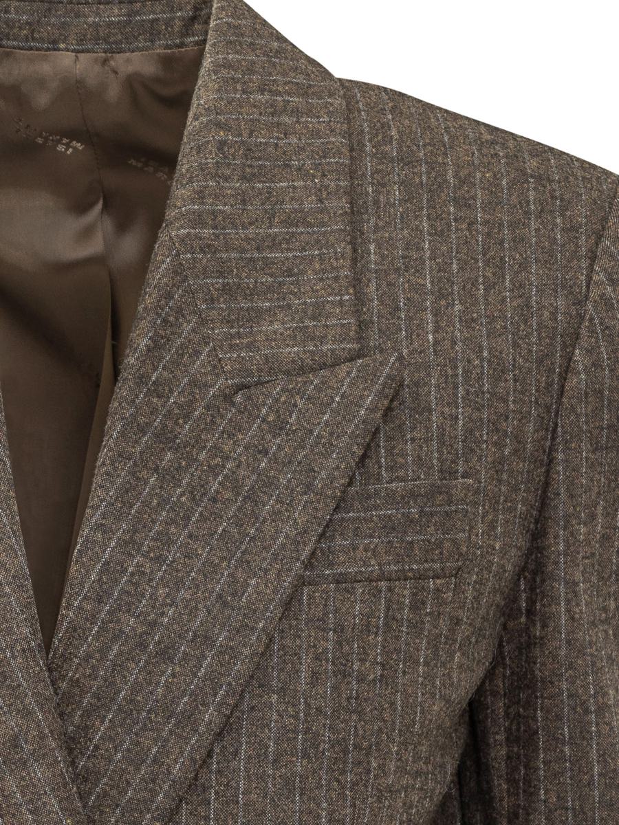Isabel Marant Isabel Marant Zweireihiger Blazer aus gestreifter Wolle