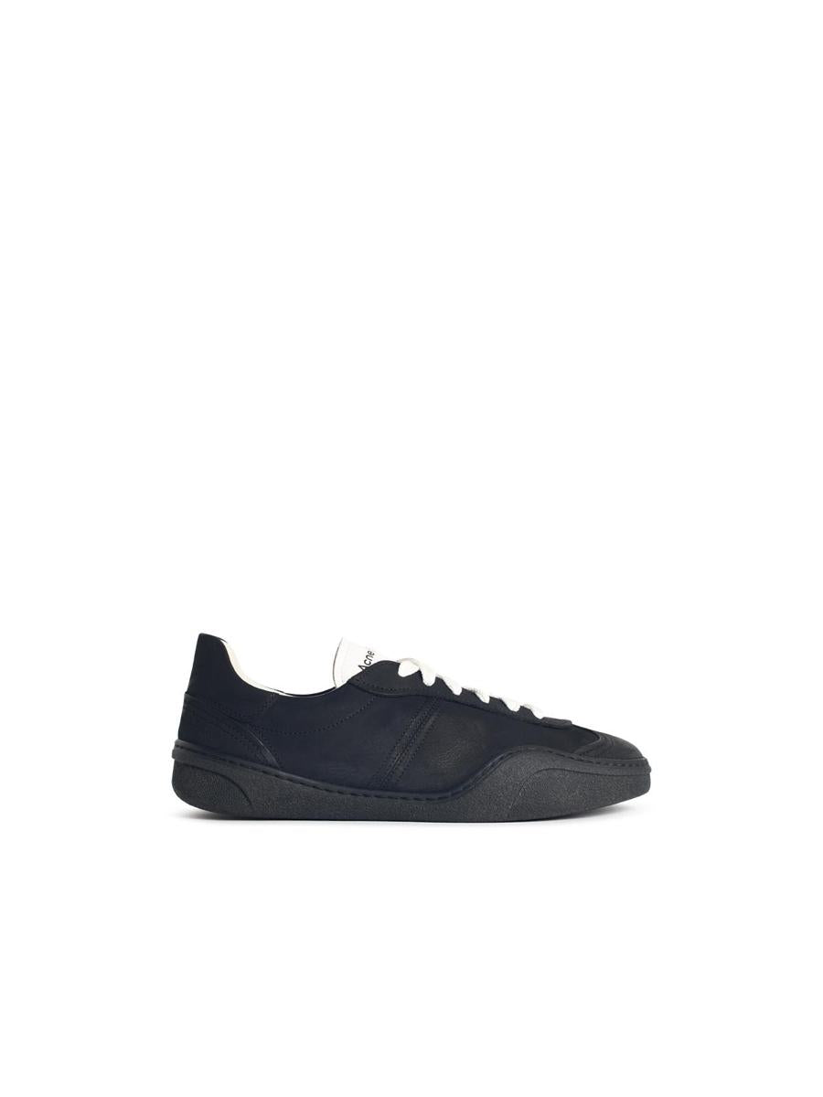Acne Studios – Bars Nubuk M – Schwarze Ledersneaker