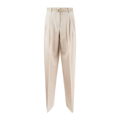 Max Mara – Natürliche Wollstrickhose