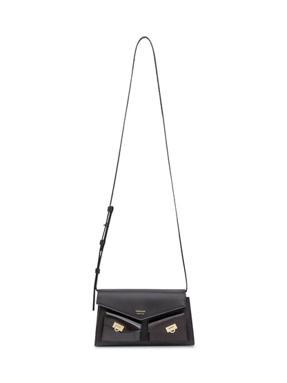 Salvatore Ferragamo Ferragamo Clutch aus schwarzem Leder