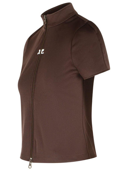 Courrèges Braunes Polyester-T-Shirt