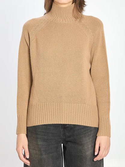 Rollkragenpullover aus Wolle und Kaschmir