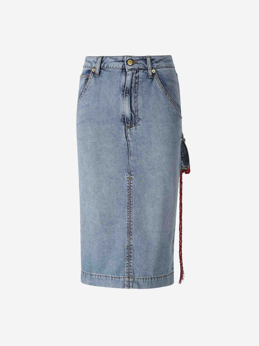 Darkpark – Midirock aus Denim