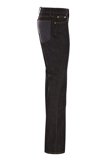 Fabiana Filippi 5-Pocket-Jeanshose mit Schlag