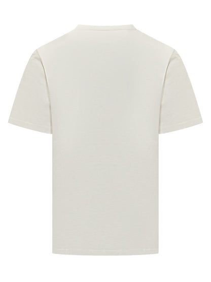 Jil Sander – Weißes T-Shirt mit minimalistischem Jil Sander-Logo