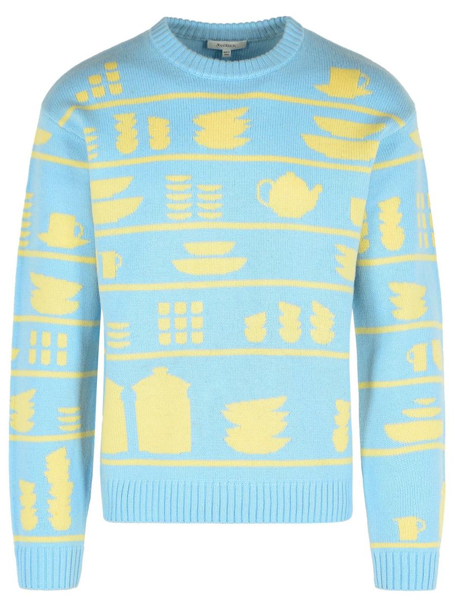 JW Anderson Hellblauer Wollpullover