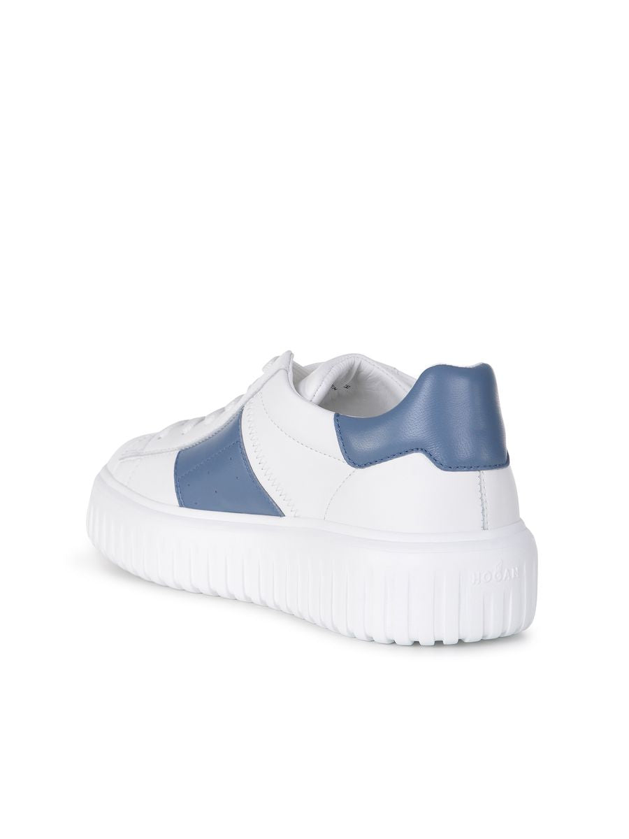 Hogan – Weiße Sneakers mit H-Streifen