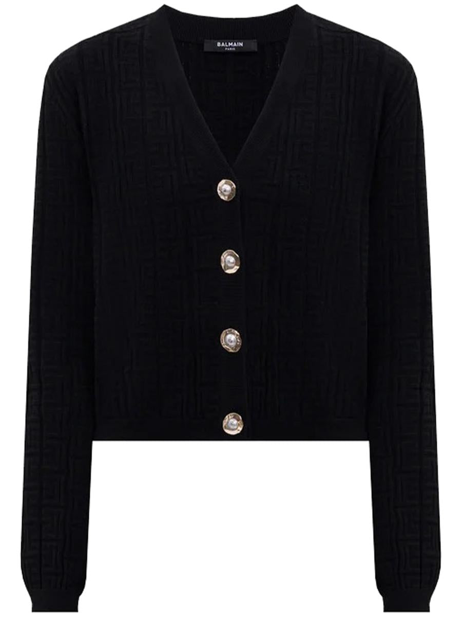 Balmain Klassischer Kurzer Cardigan Kleidung