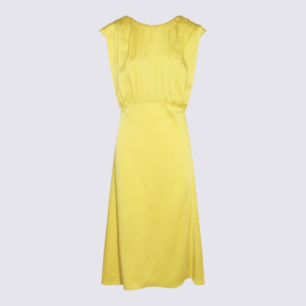 Jil Sander – Säuregrünes Kleid