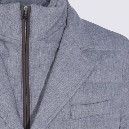 Graue Daunenjacke von Herno