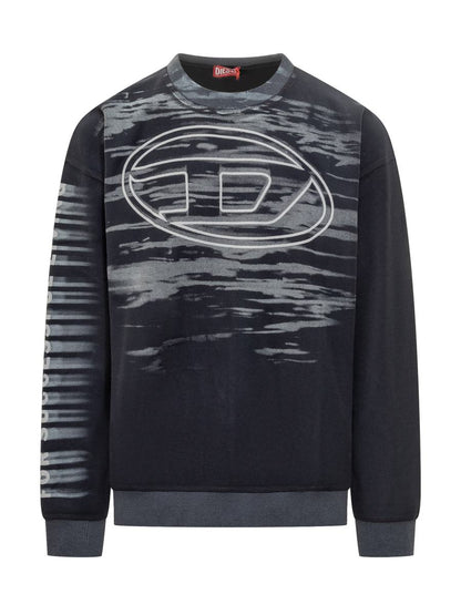 Diesel – Sweatshirt mit Rundhalsausschnitt und Diesel-Logo-Print
