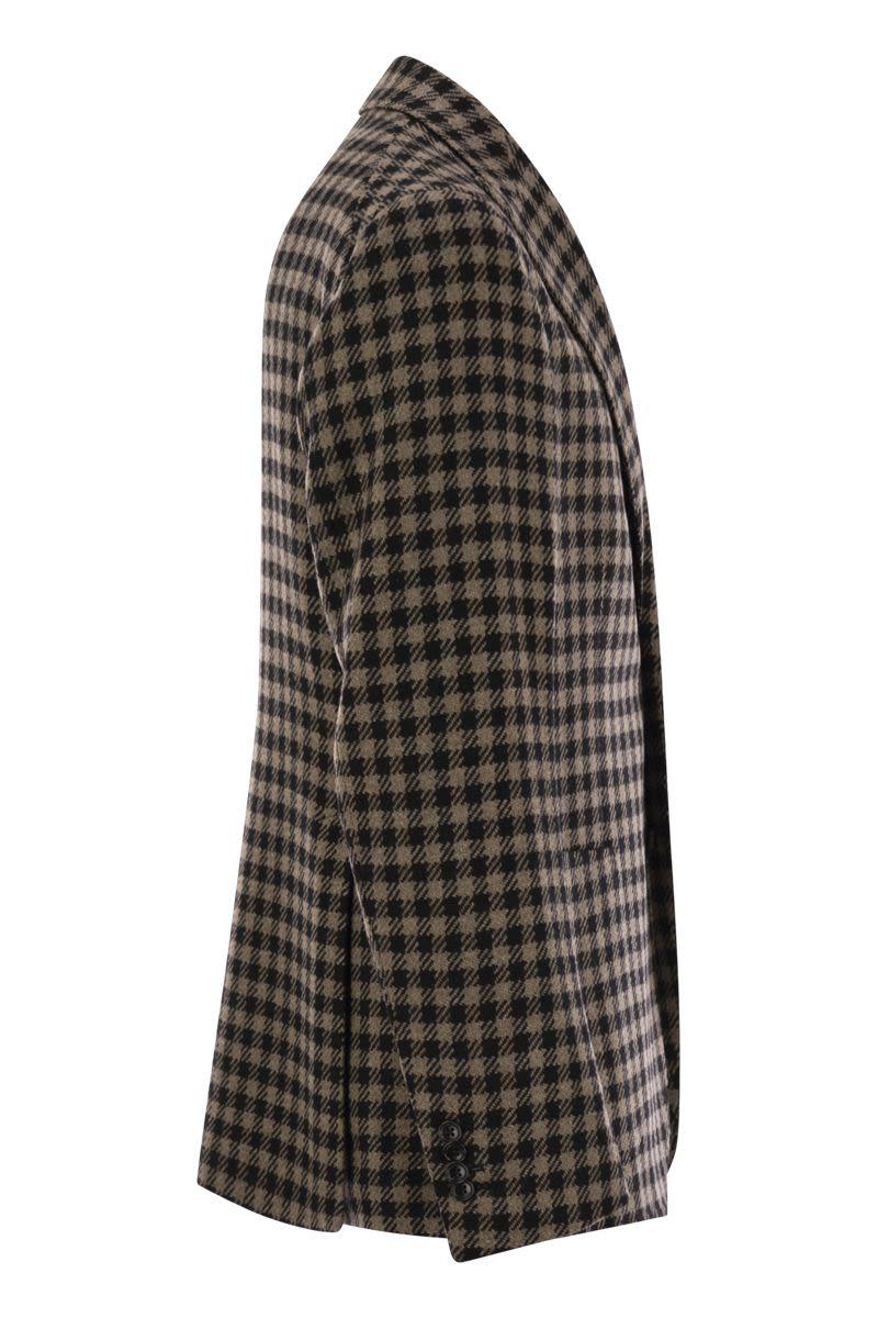 Tagliatore – Jacke aus Schurwollmischung mit Hahnentrittmuster