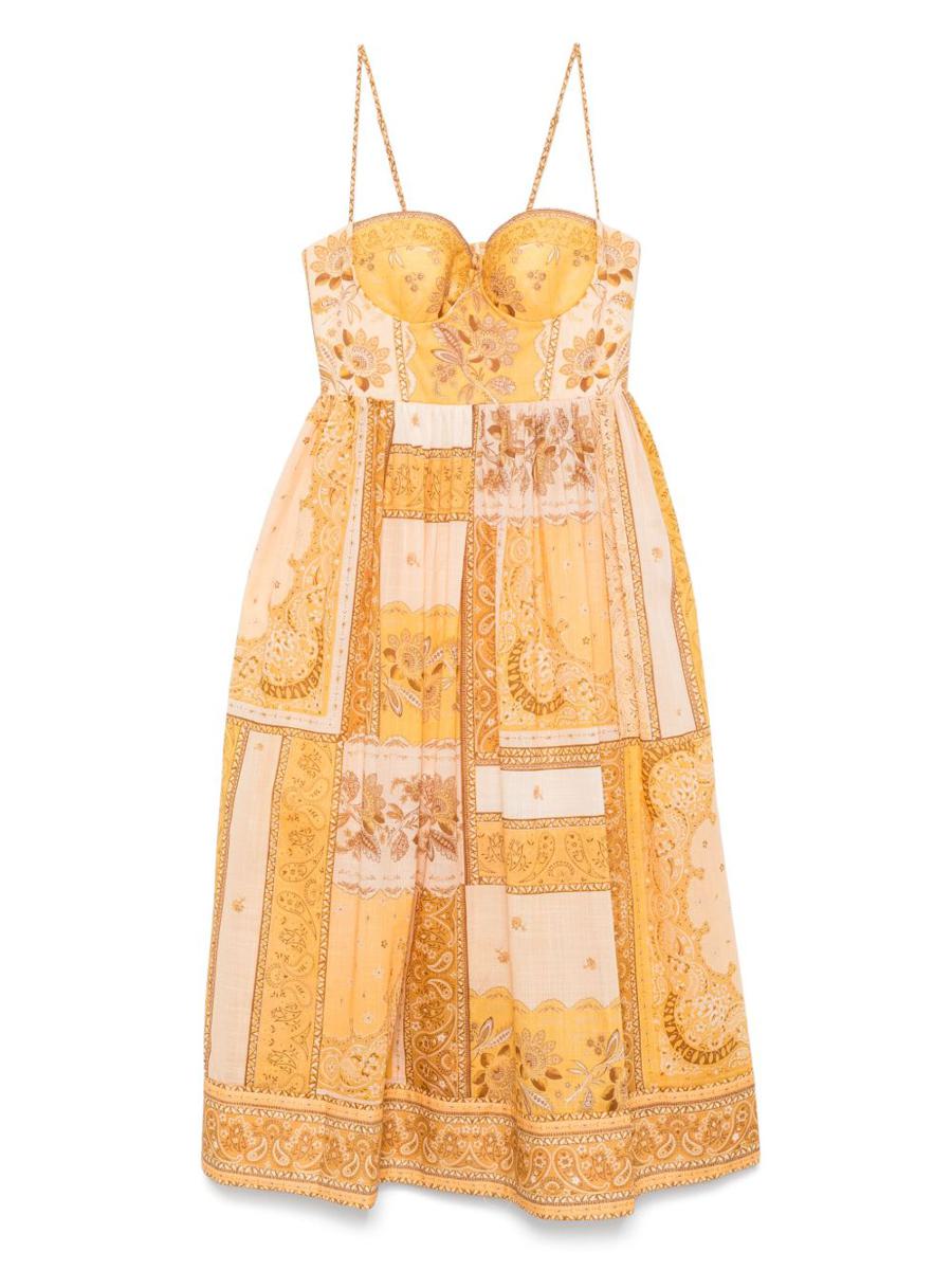 Zimmermann Lucky Korsett Baumwollkleid