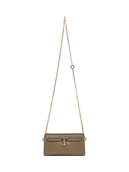 Michael Kors Michael Kors Taupe Leder Geldbörse