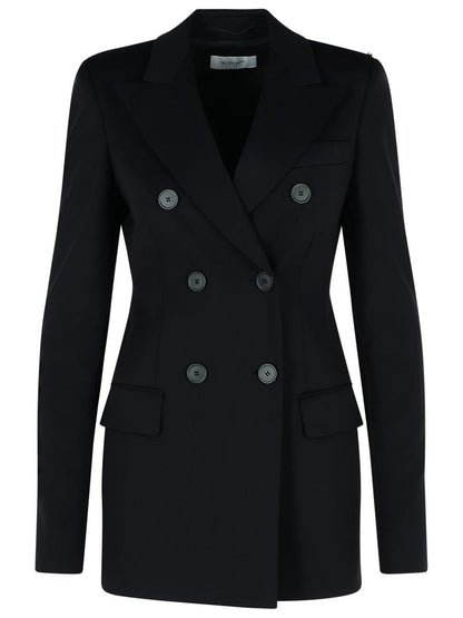 Sportmax „Frizzo“ schwarze Jacke aus Polyamid-Mischgewebe