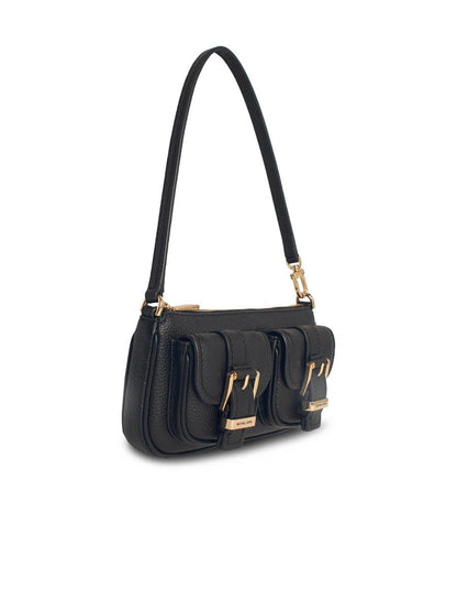 Michael Kors „Zoe“ schwarze Ledertasche