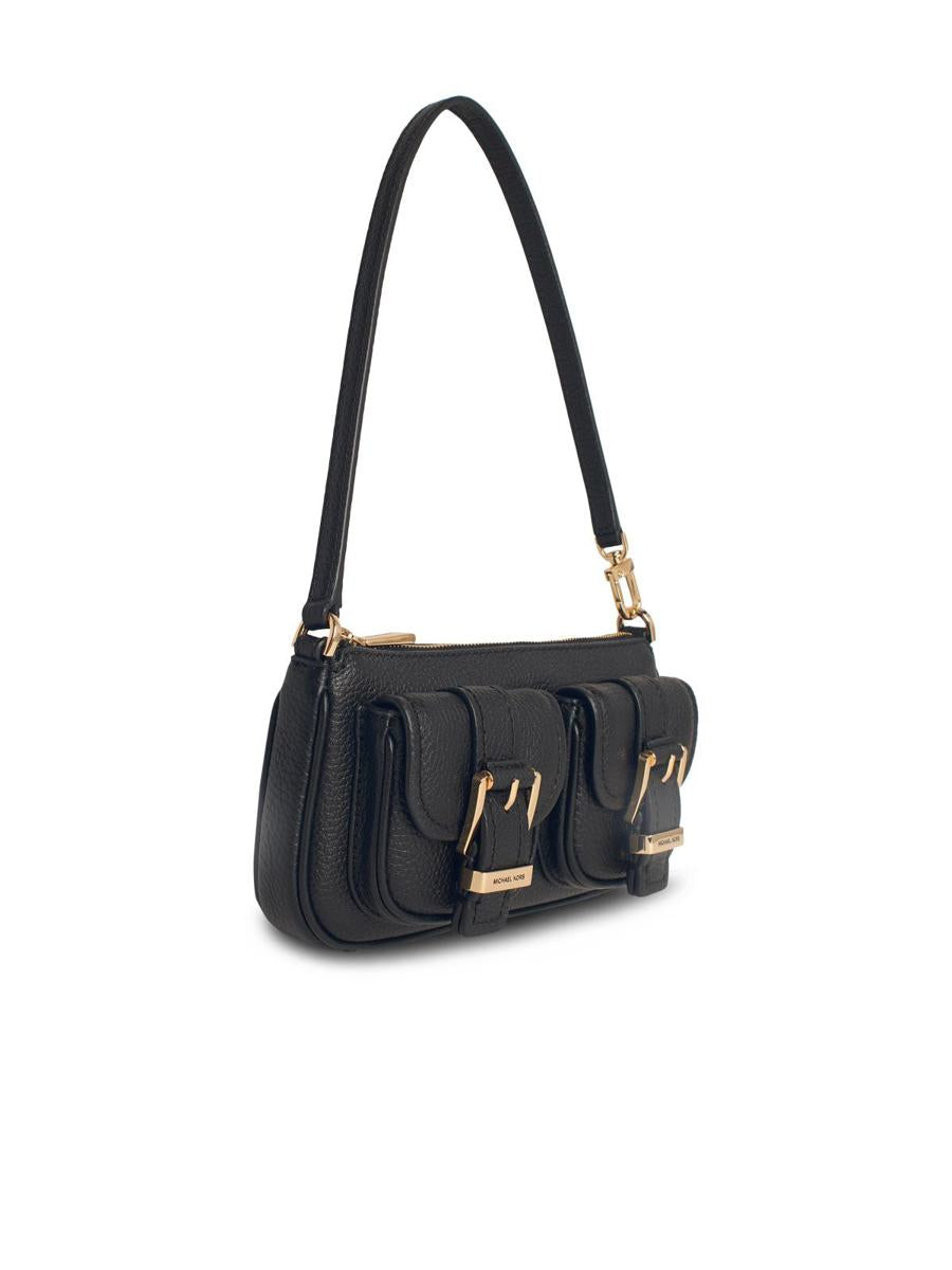 Michael Kors „Zoe“ schwarze Ledertasche