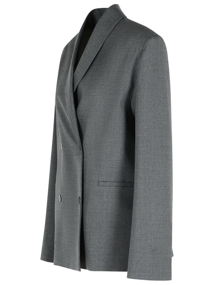 Loulou Studio Blazer 'Sancia' aus Schurwolle in Graphit