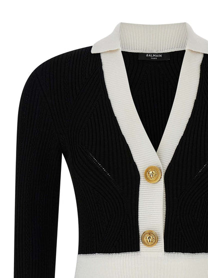 Balmain zweifarbiges Kleid