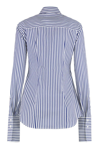 Sportmax gestreiftes Popeline-Hemd