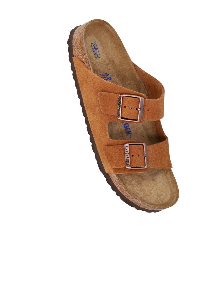 Birkenstock Wildleder Arizona Sandalen Nerzbraun