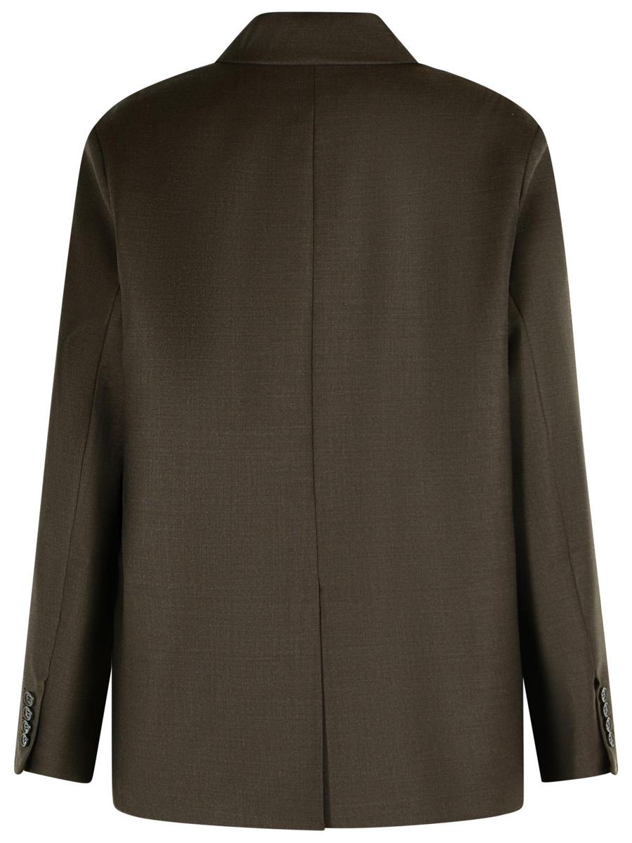 Loulou Studio – Brauner Blazer aus Schurwolle „Donau“