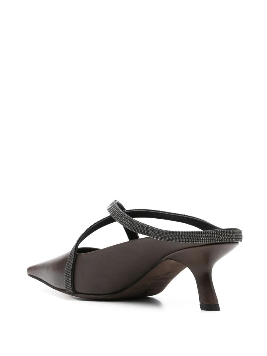 Brunello Cucinelli Square Spitz Sandalen Schuhe