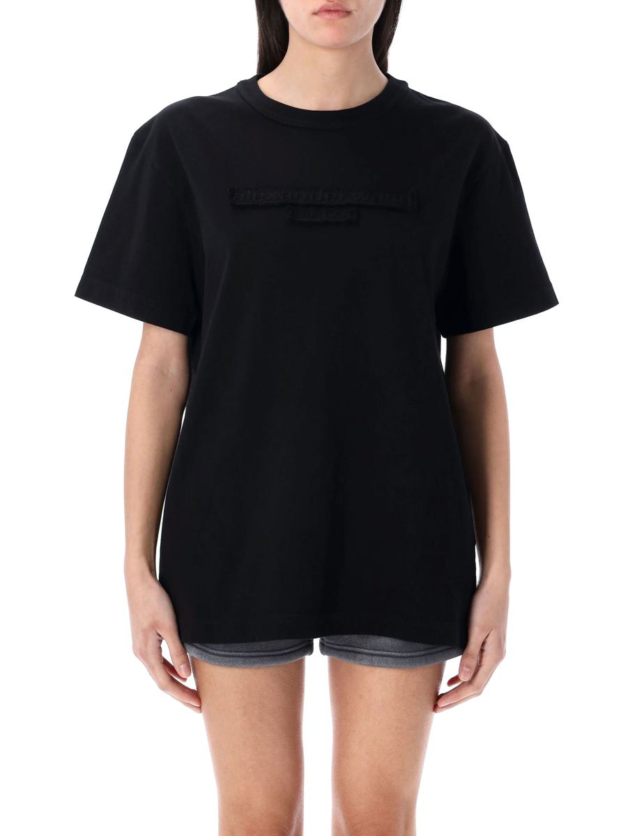 Alexander Wang – T-Shirt mit Distressed-Logo
