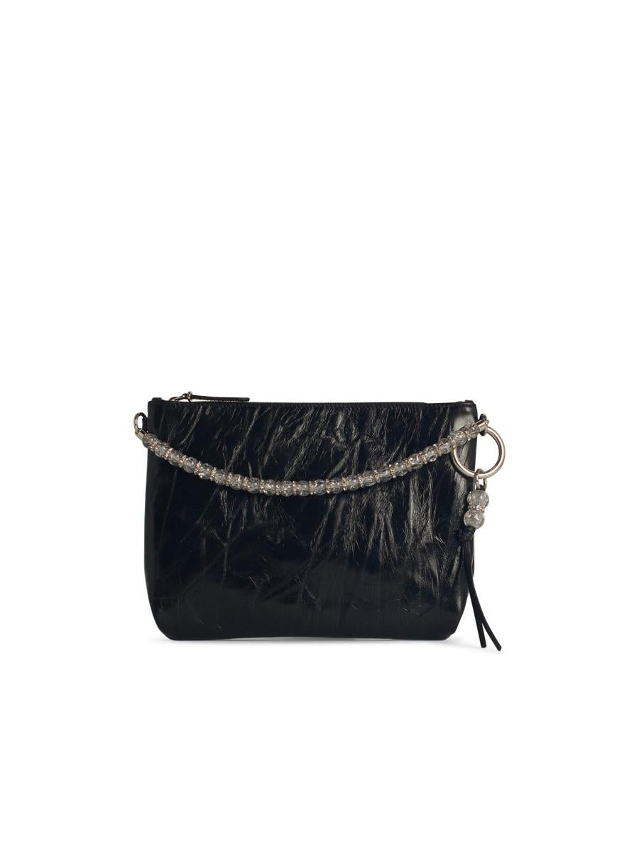 Jimmy Choo „Callie“ schwarze Ledertasche