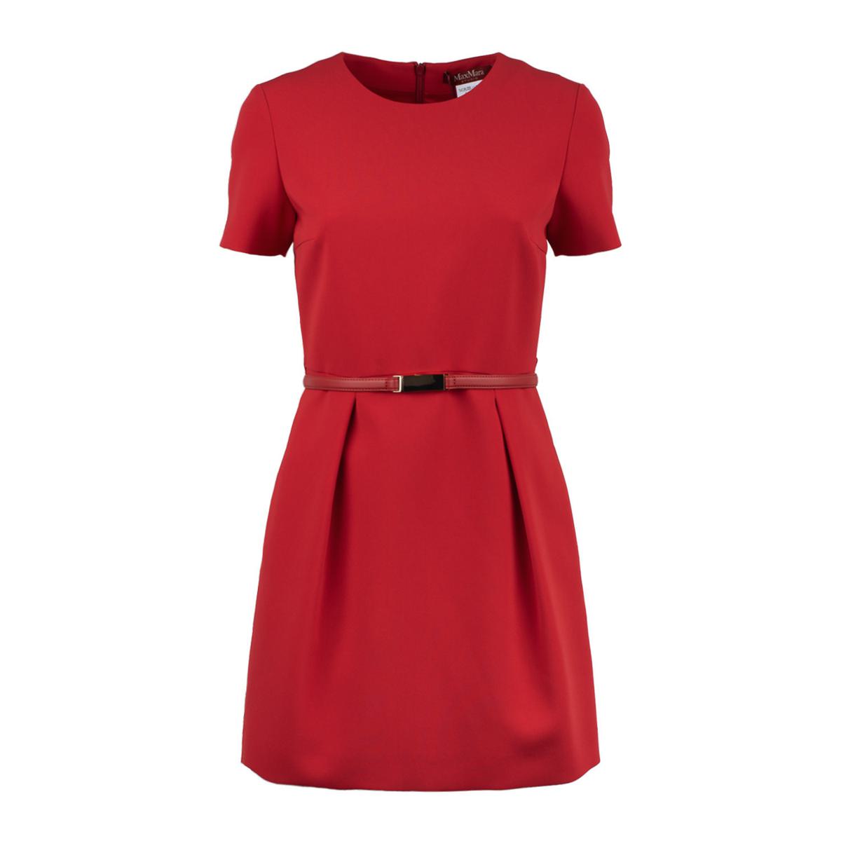 Max Mara – Rotes Cady-Minikleid