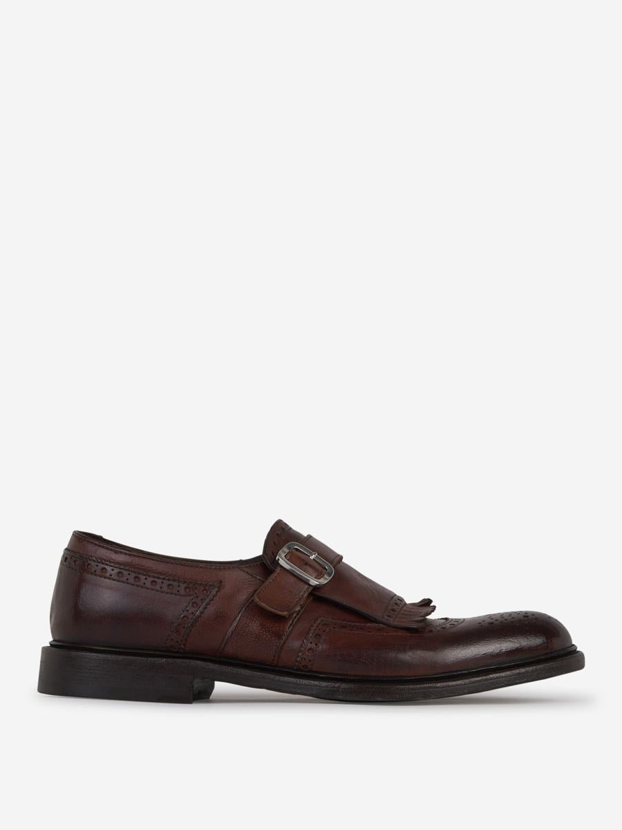 Grüne George-Schnallenschuhe