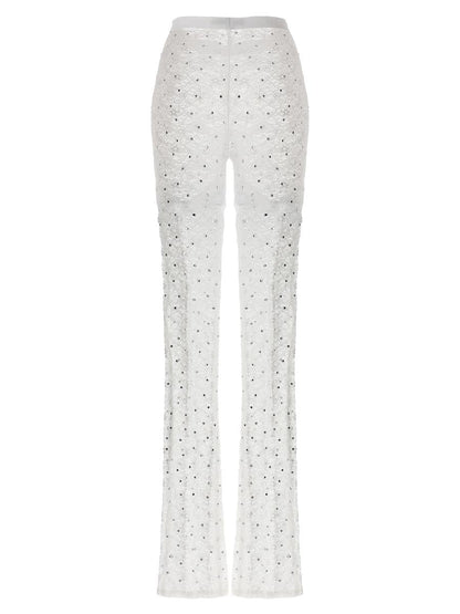 Alessandra Rich Leggings mit Strassspitze