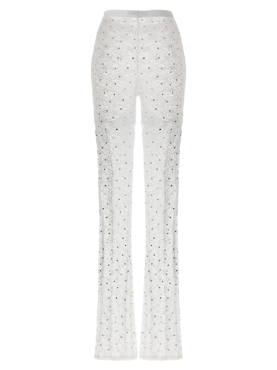 Alessandra Rich Leggings mit Strassspitze