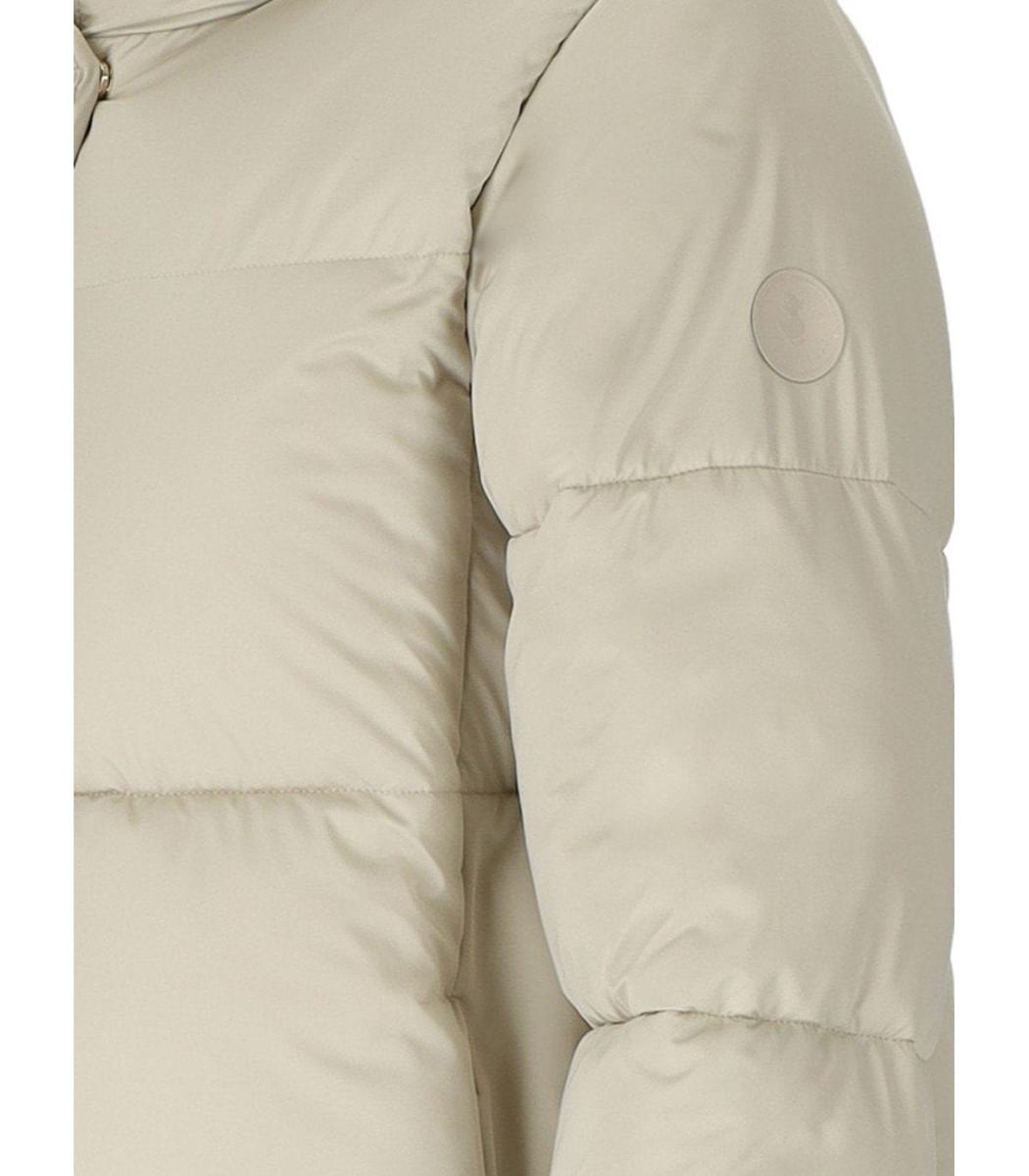 Save The Duck – Sibyl – Gefütterte Jacke mit Kapuze in Beige