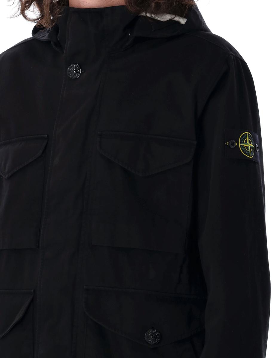 Stone Island Raso Gommato Kapuzenjacke