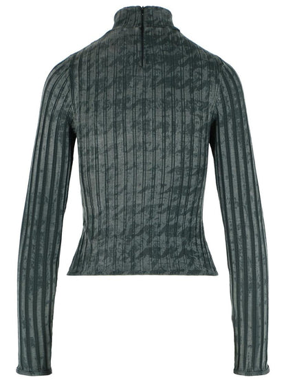Diesel – Grauer Pullover aus Baumwollmischung